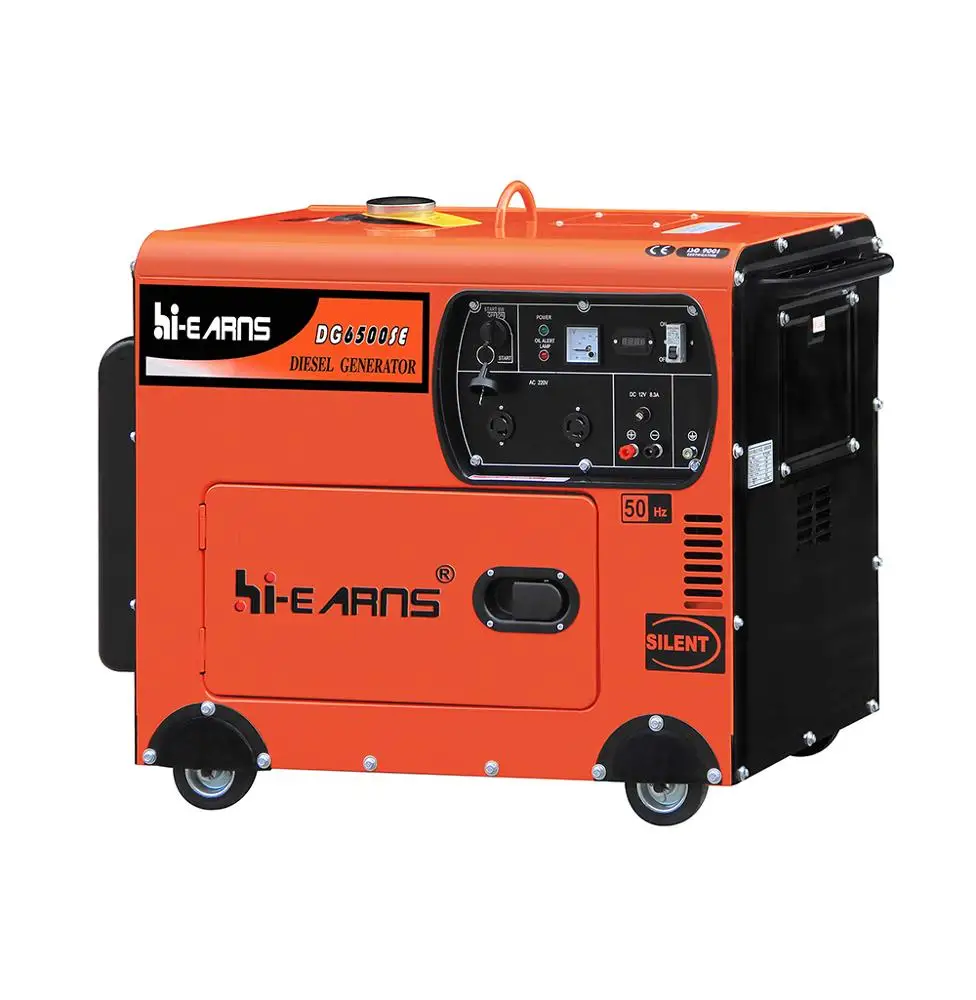  DG6500SE-5kw тихий портативный дизельный генератор с воздушным охлаждением для домашнего использования