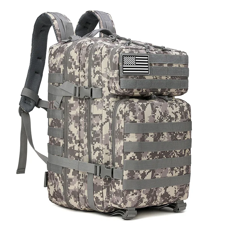 Outdoor Tactical Backpack Travel Mountaineering Hiking Camping 45L Large-Capacity Camouflage Backpack