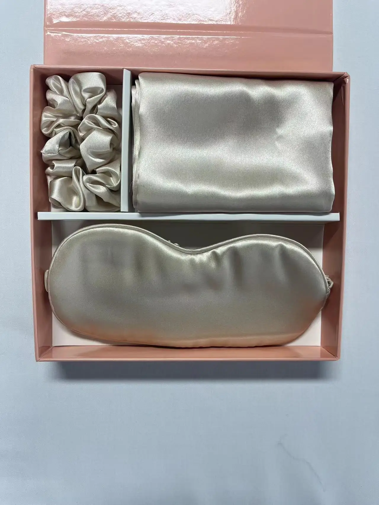 silk pillowcase sleep mask scrunchie mulberry silk eyemask set travel Comfortable luxury 100% Silk Eye Mask