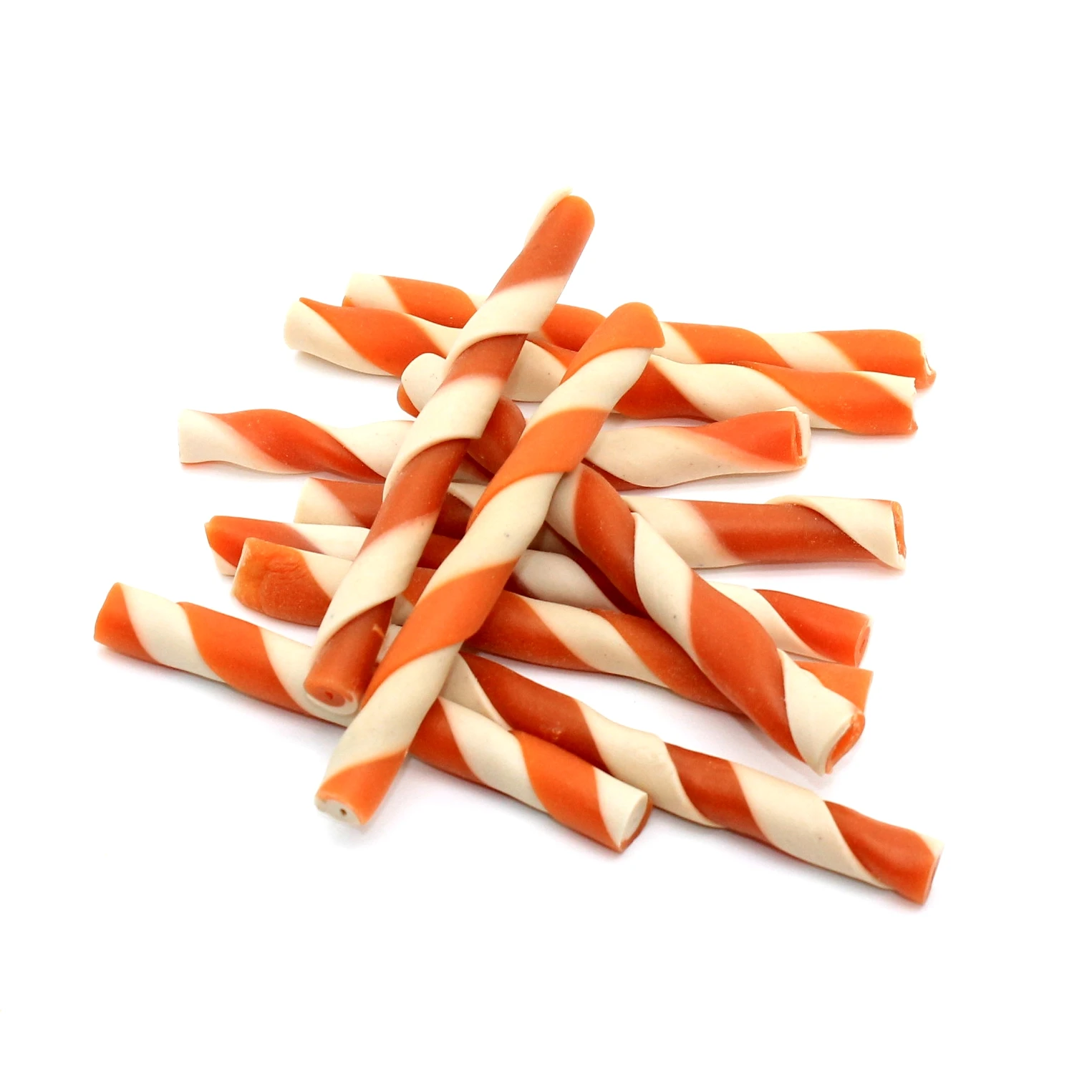 Chews Bully Sticks Dog Pet Dental Food Dog Chew Treats Natural Flavor White Rawhide Twist Sticks