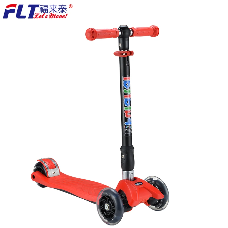 Manufacturer supply 3 wheel good quality maxi foldable kids scooter for kick fun