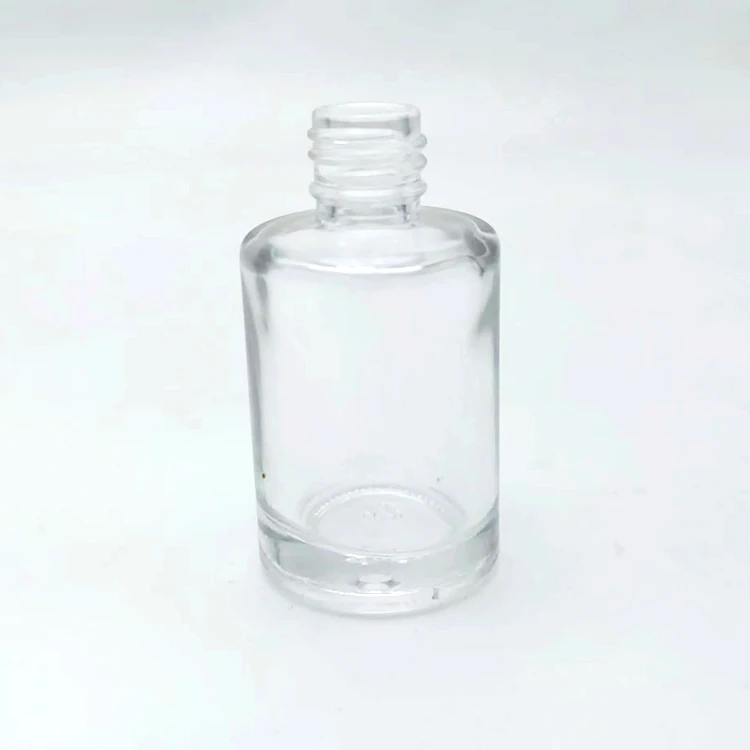 Mini bulk bottles labels 15ml customize empty clear gel remover glass empty Nail Polish Bottle with brush