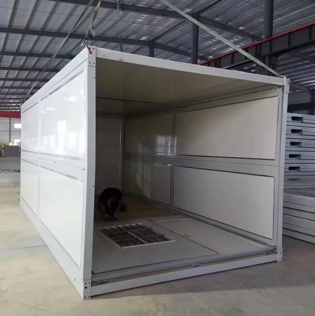 40ft Prefab Mobile Container House Flat Pack Container Apartment Building Folding House 2bedrooms Modern Sandwich Panel Door WH