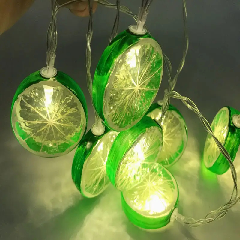 christmas decorations outdoor 10 LED Lemon Battery String Lights