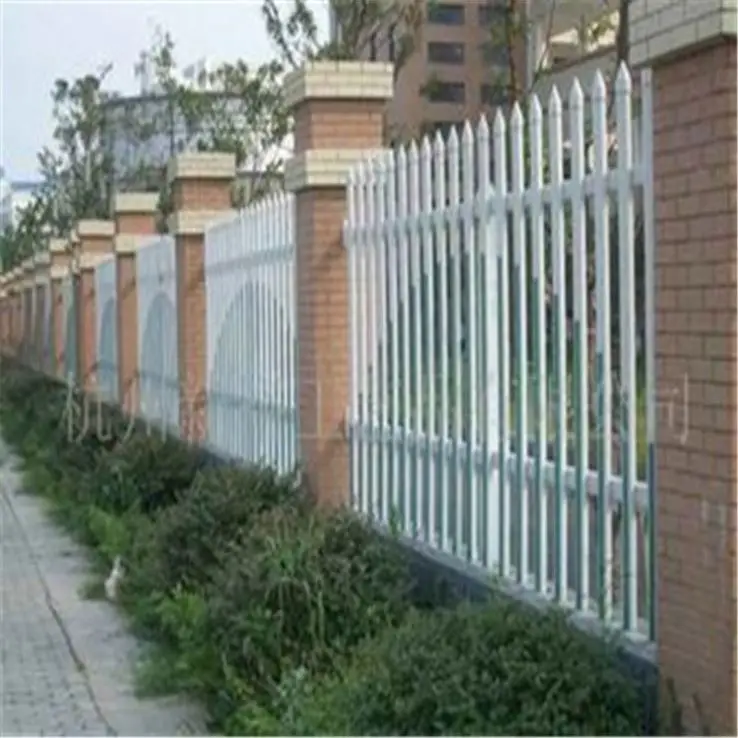 Home garden wrought iron zinc steel fence cast aluminum fence for sale