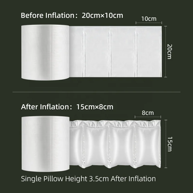 Carton Box Void Filling Air Cushion Bag Protective Packaging Pillow Film