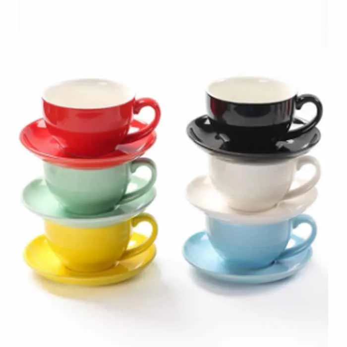 
 Набор цветных керамических кофейных чашек 240 мл от производителя, чашка для молока и кофе  