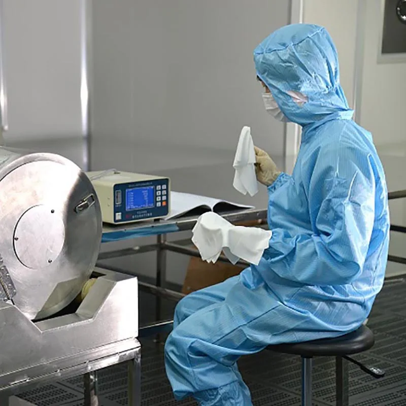 WIP-0609 Series Polyester Cellulose Cleanroom Wiper Low Lint Sheet Portable Non Woven Cleanroom Wipes For High-Tech Industry