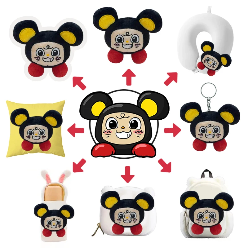 2024 Manfacetuer Low Moq Custom Plush Toy Stuffed Animal Plushies Design Soft Plushies Doll Plush Backpack  Plush Figure Toys