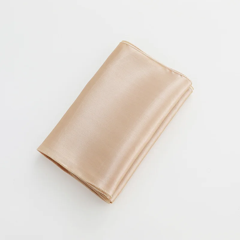 Satin Wedding Embroidered Table White Cotton Ramadan Restaurant Napkins Cloth