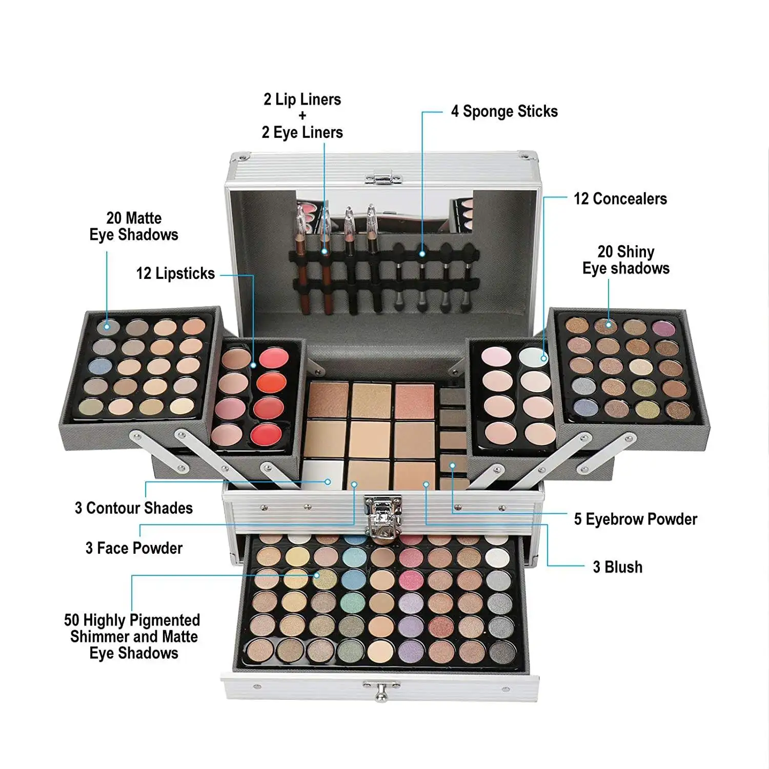 Miss Young Professional Makeup Sets Eye Shadow Makeup Kit Cosmetic Set Make Up Kit Wholesale