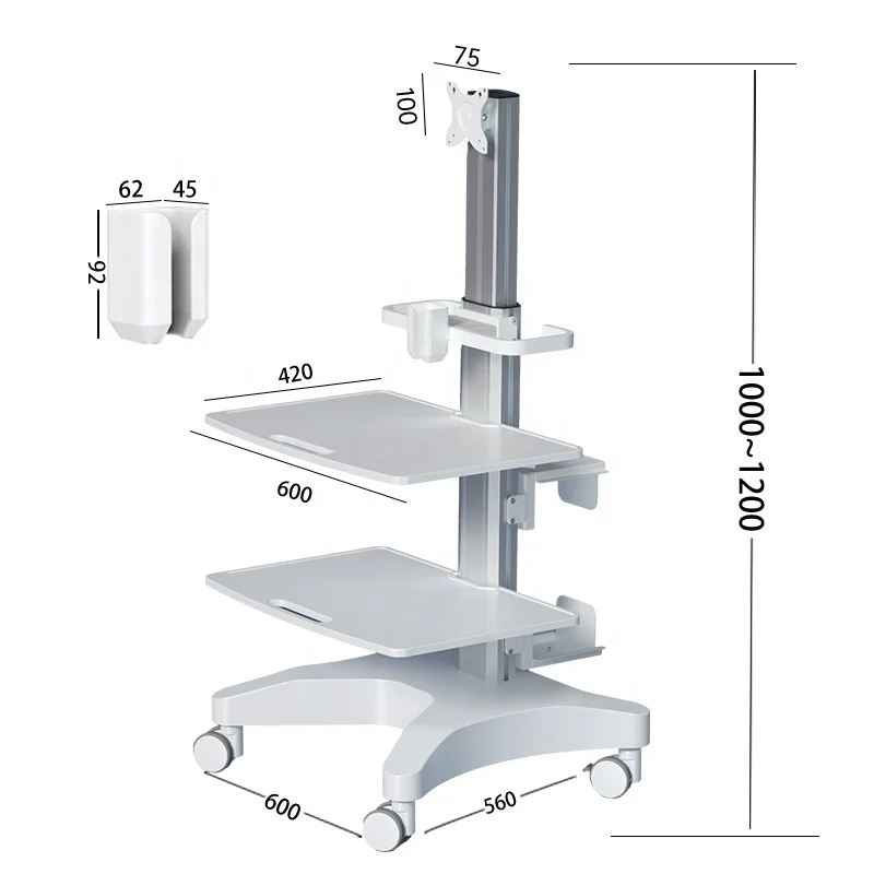 Digital Dental Operating Microscope Portable Surgical Dental Trolley Hospital Dental Oral Scanning Cart for Sale