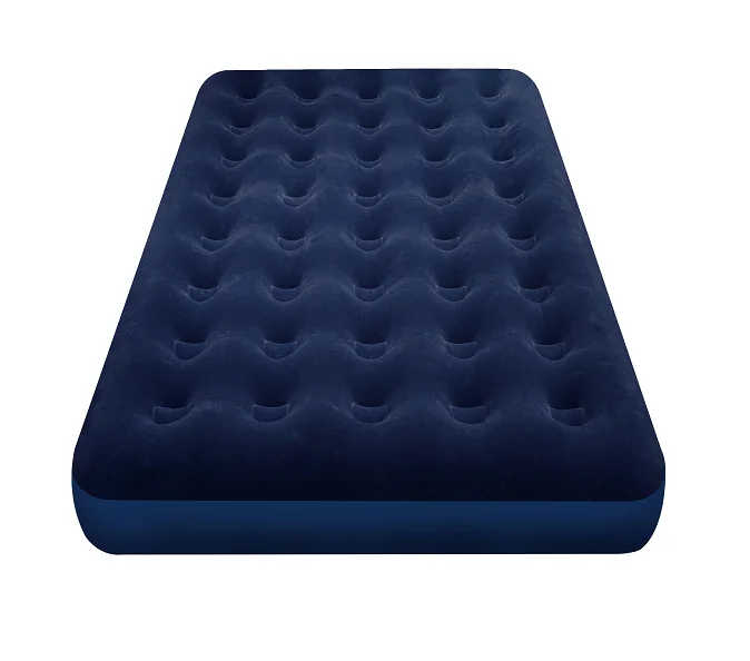 Adult Travel Flocked Top Camping Indoor Use Inflatable Air Bed Mattress Full Sized Inflatable Foldable Air Bed