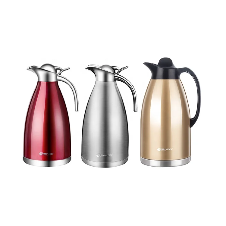 Thermal Thermos Jug Coffee Thermos Stainless Steel Hot Cold Water Drink Silver Thermal Thermos Jug
