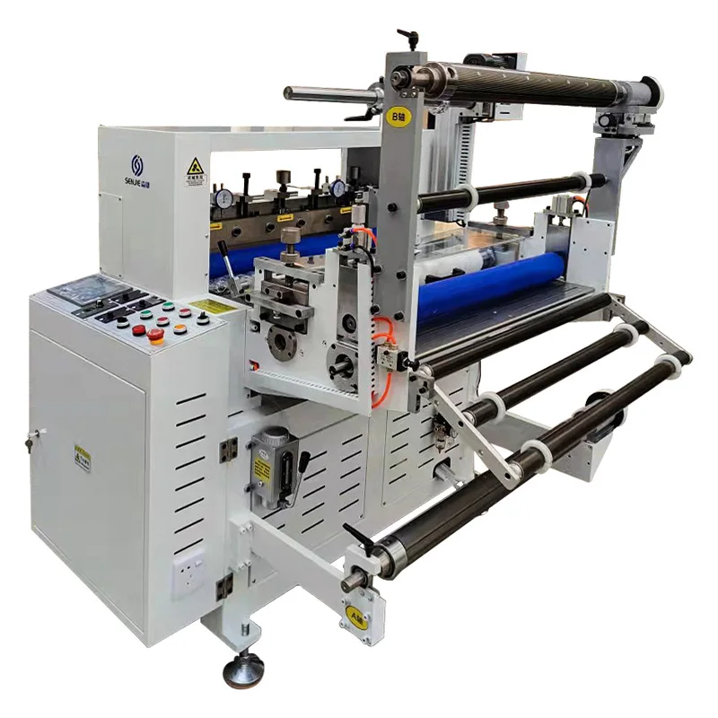 Multifunctional SJJQ - 800 coil cutting machine with slitting and laminating waste discharge and discharge all-in-one machine