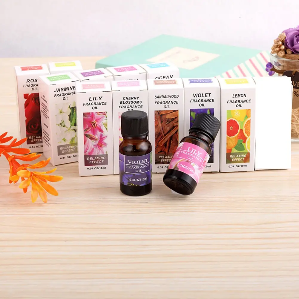 Soluable Aromatherapy Essential Oils For Diffusers 6 Gift Set Diffuser Humidifier 100% Pure Oil With Private Labe