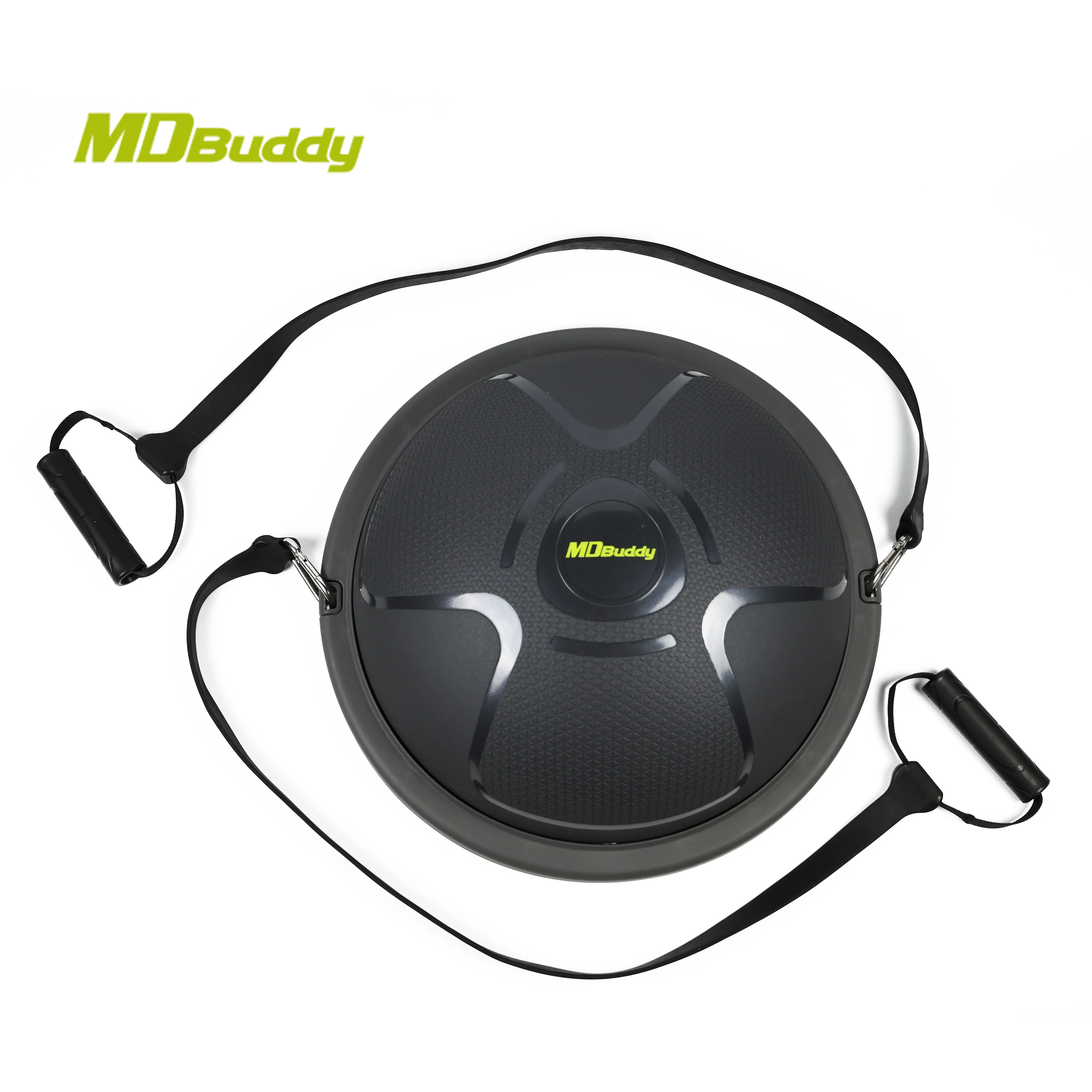 MDBuddy Mini Training Balance Exercise Yoga Half Ball Balance Ball Balance Trainer with Resistance Tube