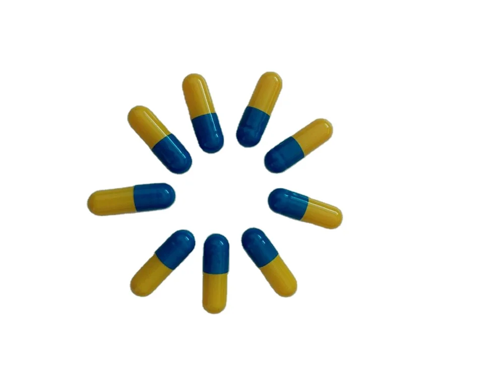 China factory price empty hard gelatin capsule  Color size 00 capsule customized printing logo