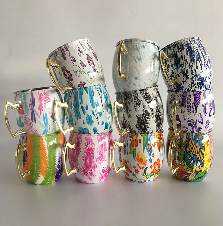 High quality manufacturer unique customized colors Moscow mule copper mug with straw and logo