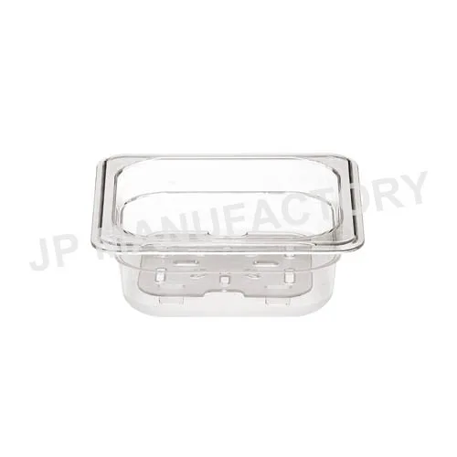 Прозрачные пластиковые 1/6 гастрономический контейнер 1/6 GN сковорода Отель Лоток еды
