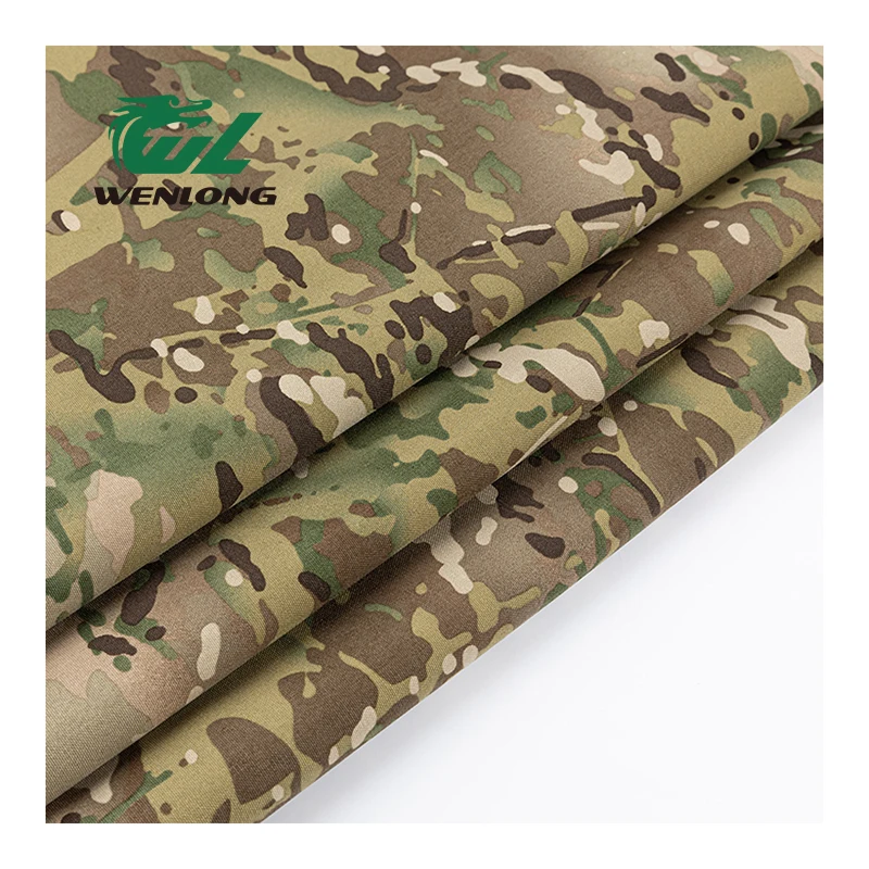 100%Nylon 1000D Tactical Vest Anti Tearing CP Camouflage Cordura Pu Coated Waterproof Fabric