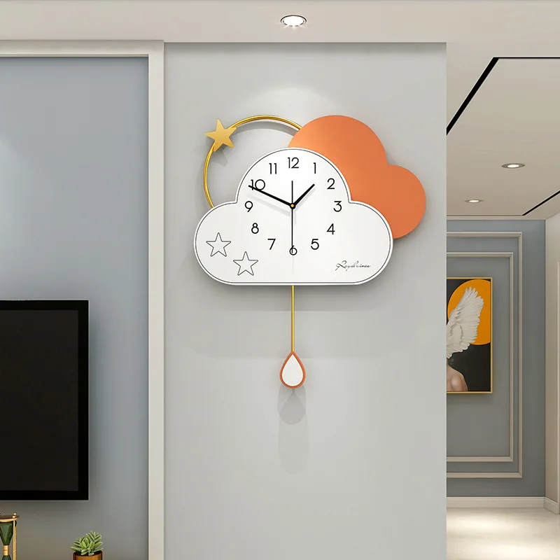 Fashionable and luxurious wall clock living room creative home decoration clock Nordic minimalist wall clock