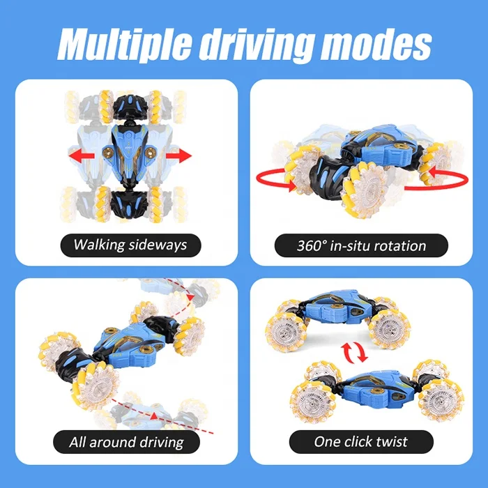dual spray stunt car 360 rc 2.4ghz twist car tcarrinho controle remoto gun control infrared 2024 new game toy rc