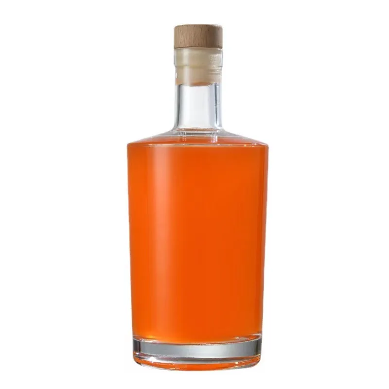500ml 16oz Gin Silver Finlandia unique Vodka Glass Bottles with cork