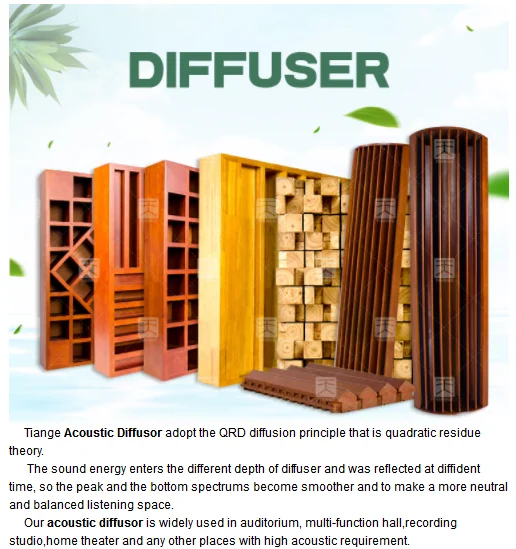 TianGe Factory Studio Video Room Diffuser Panel Acoustic Panel Diffusor Acoustic