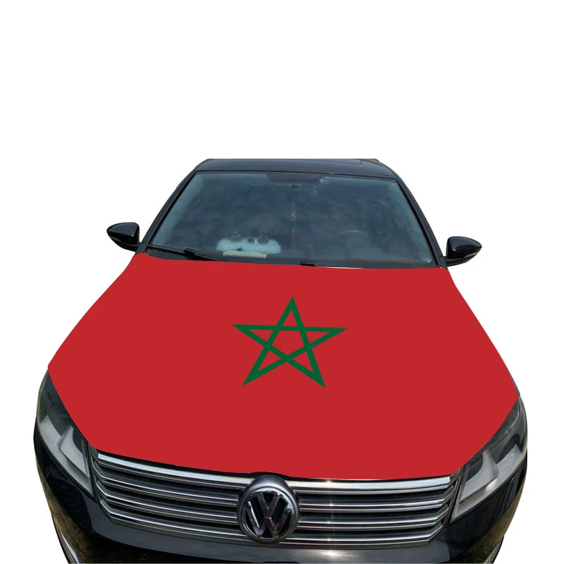 High Quality Custom Micronesian National Flag Hood Cover for Car Digital Printing Technique Specific to Each Country