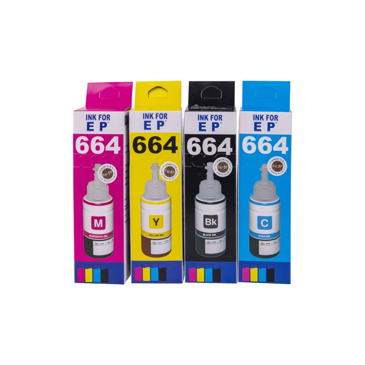 100ml 664 dye ink  refill inkjet printer ink suitable for Epson ET2500/2550/2600/2650 printers