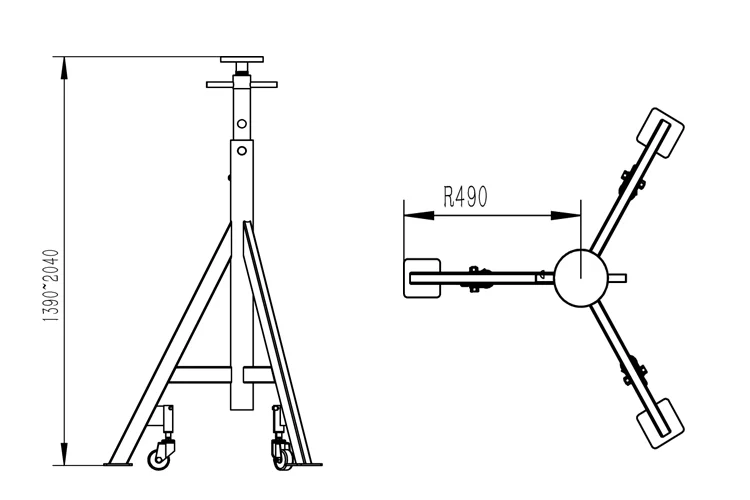 High quality car supporting bracket auto jack/truck jacks stand for safety with TFAUTENF