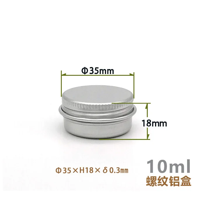 custom 5ml 10ml Aluminum Metal Boxes Durable round Tin Box for Storage and Organization