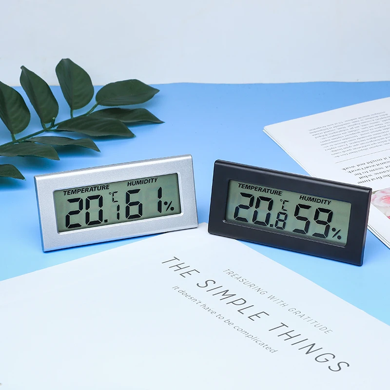 Simple LCD Digital Mini Thermometer Hygrometer Meter with Electronic Indoor Temperature Humidity Monitor for Home Greenhouses