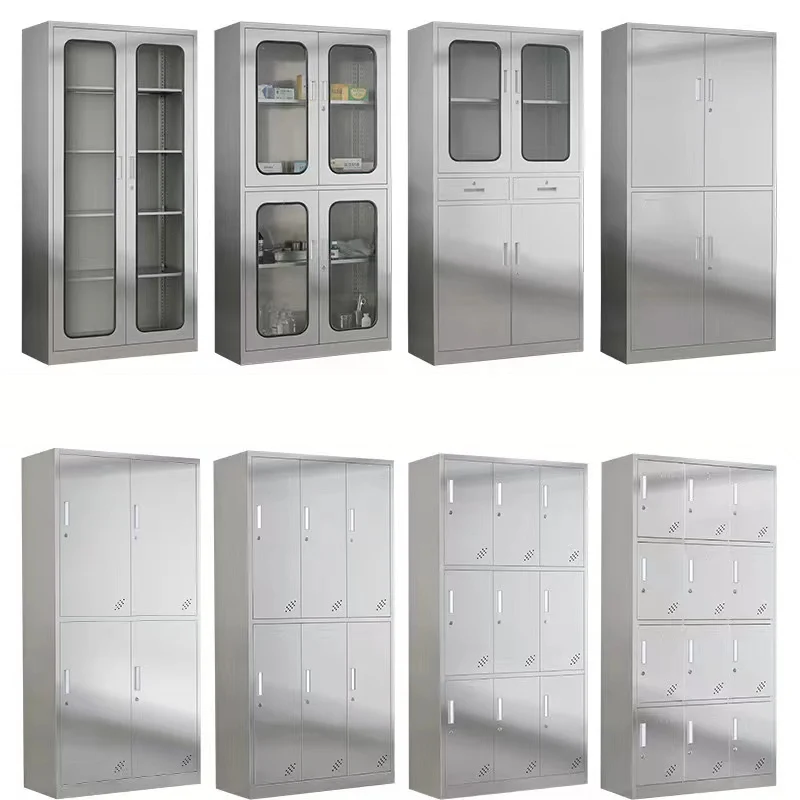 Laboratory file cabinet stainless steel medical device file cabinet wardrobe medicine storage cabinet multi-functional locker