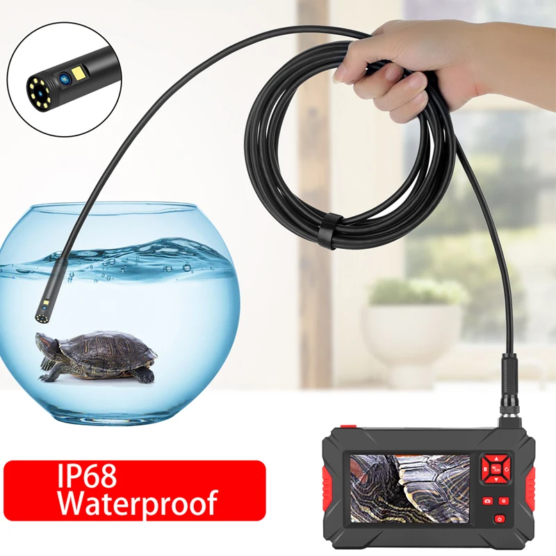 1080P Waterproof IP68 2M Semi-rigid Wire Dual Vehicle Pipe Inspection Camera System Endoscope Camera For Pipe Inspection