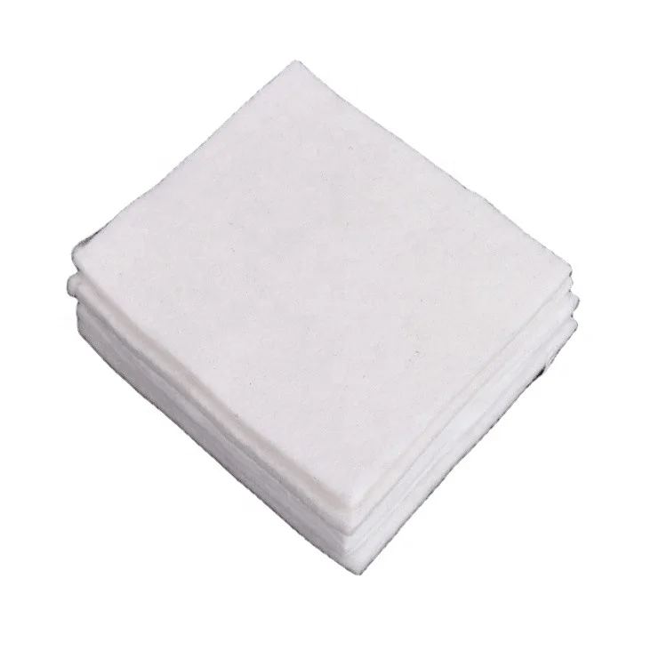 short fiber polyester or polypropylene needle punched nonwoven geotextile