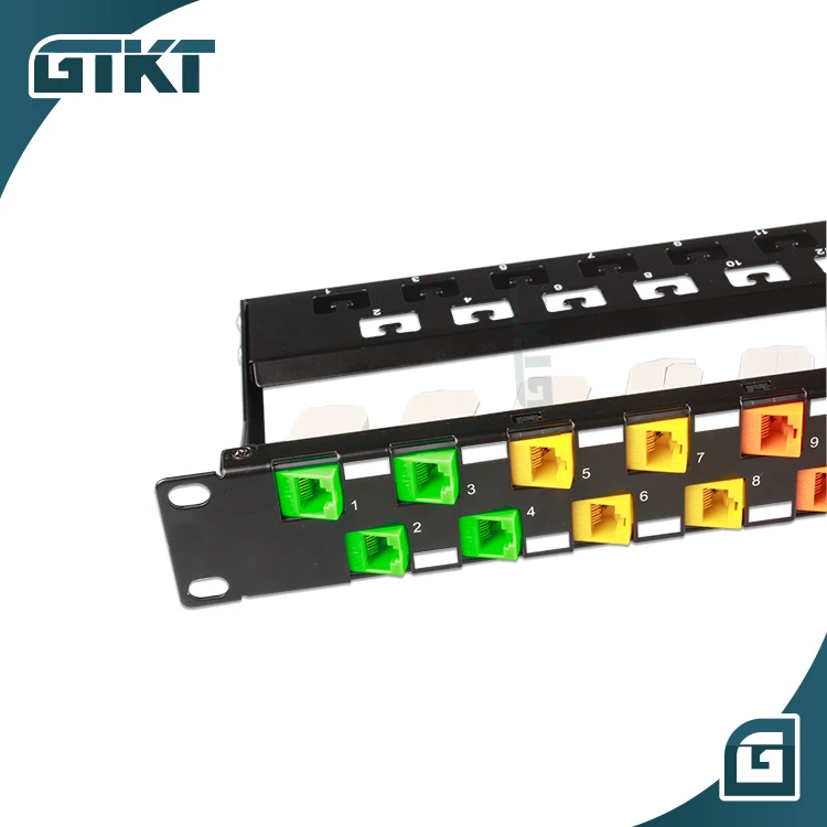  Модульная коммутационная панель с 24 портами Cat6a keystone jack lan для сетевых