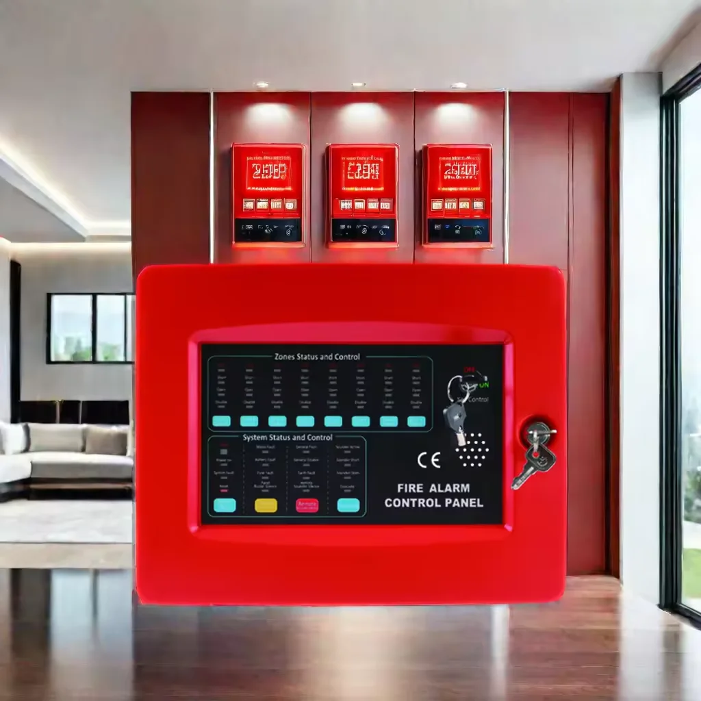 New Model Conventional Fire Alarm Control Panel 1/ 2 / 4 / 8 /Zone Fire Alarm System in Home and Office Alarms