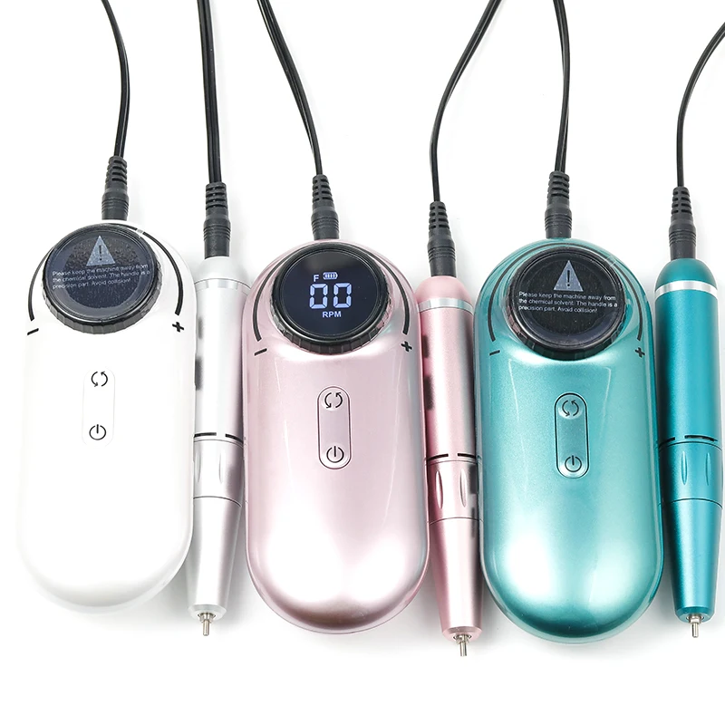 New Arrival UV301 Household Salon Manicure Pedicure Polisher Nail Machine Set 30000rpm Pink Electric Nail Drill Polisher