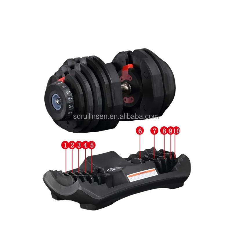 Gym Equipment Training Dumbell Set Portable Foam Handle Weight Rubber Adjustable Dummbells 40 KG