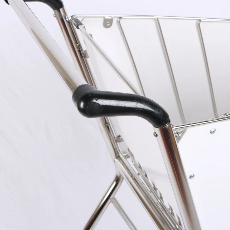 Supplier Customized Duty Free Shop Shopping Trolley Airport Advertising Promotional Car High Speed Rail Station Metal Trolley