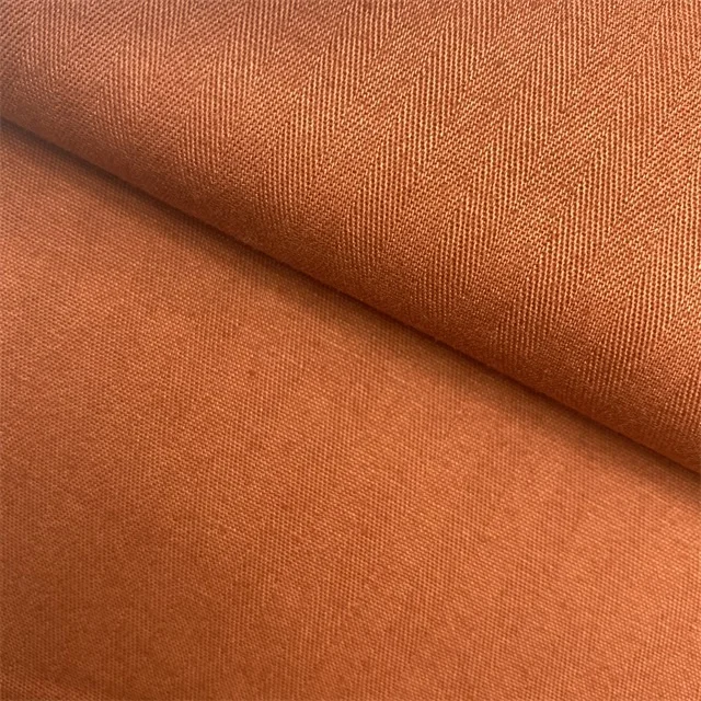 
100% cotton reactive solid herringbone weaving pants woven fabric 
