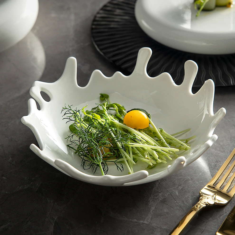 Reactive Crockery Luxe Vajilla de Ceramic Dinnerware Specials Dishes & Plates For Restaurant Teller Special Shape Creative Plate