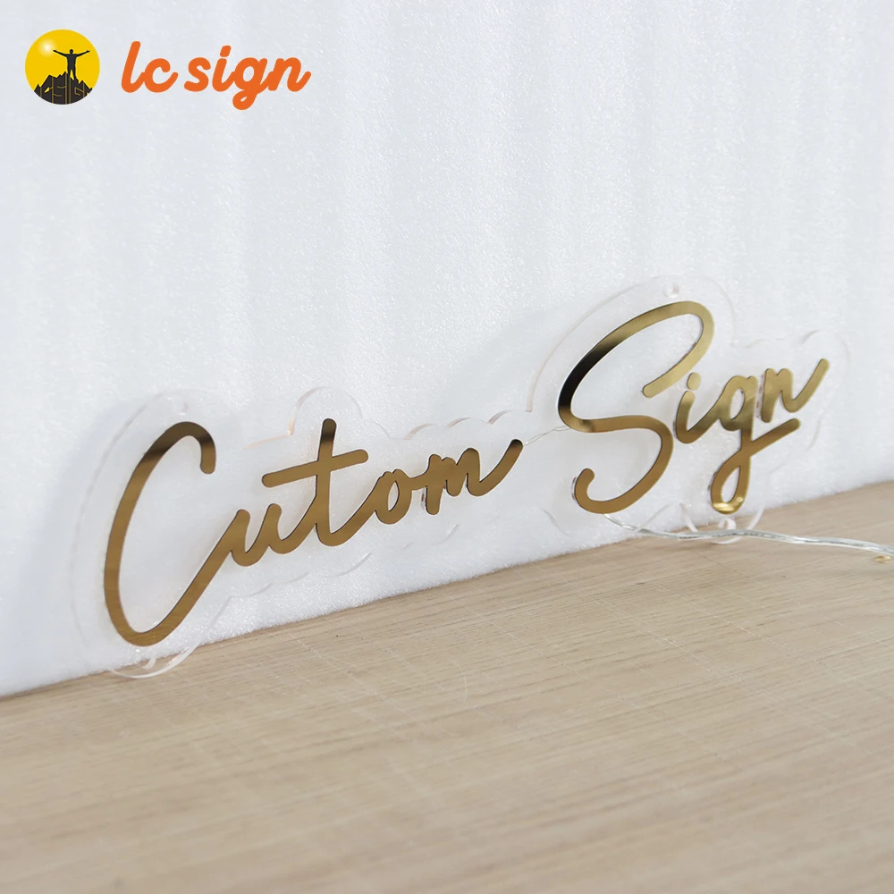 NO MOQ Personalized Light up Custom 3D Acrylic Sign Backlit Logo LED Business Sign led sign board wedding Salon Beauty Bar Decor
