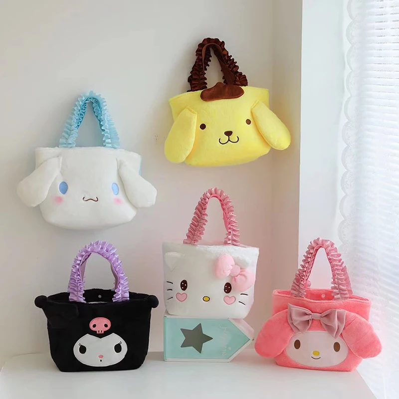 Популярная распродажа мягкая плюшевая сумка Melody Sanrio Детская оптовая продажа симпатичная женская с