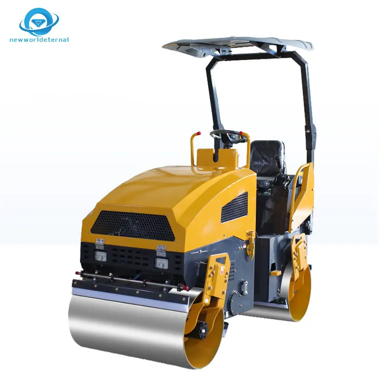 Small circuit crimping machine single steel wheel road groove compaction Fully hydraulic circuit press