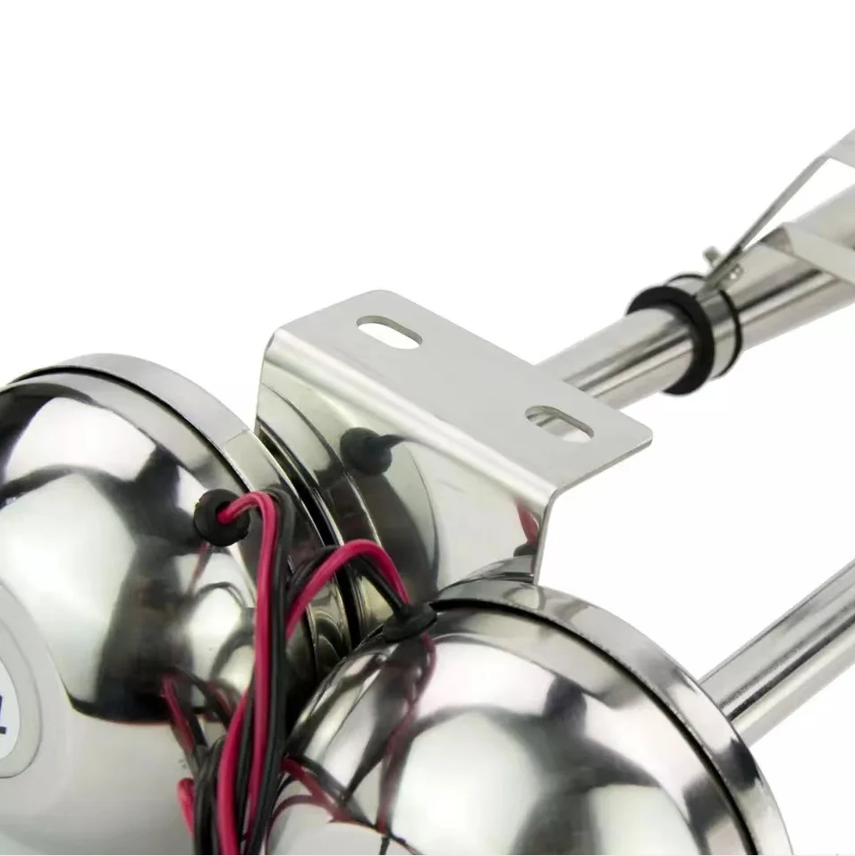12V/24V Marine Boat Accessories Electrical Stainless Steel Double Trumpet Horn
