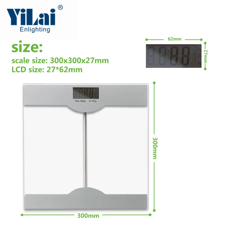 
180kg 396lb transparent weigh bathroom electronic digital weigh body scale body weighting calibrate digital bathroom scale 