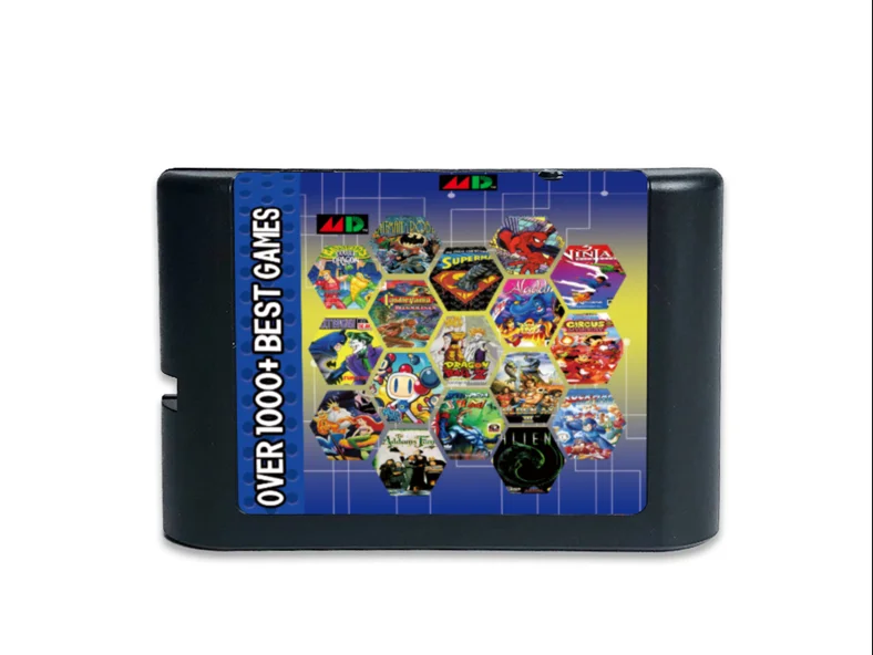 Retro 1000+ Games MD Game Cartridge EDMD Card for USA/ Japanese /European SEGA GENESIS MegaDrive Console